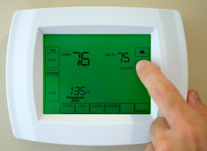 Thermostat service by B & M Air and Heating Inc